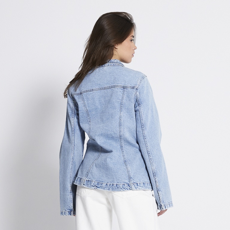 Fitted denim jacket "Form" Light used